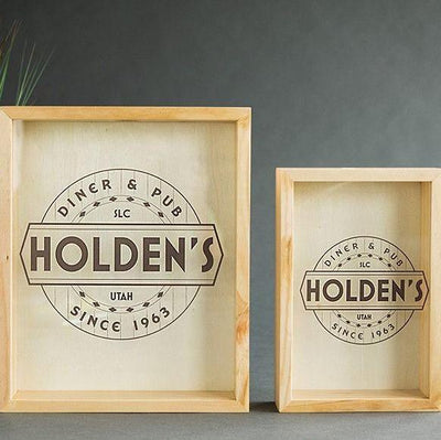 Personalized Beer Bottle Cap Shadow Box